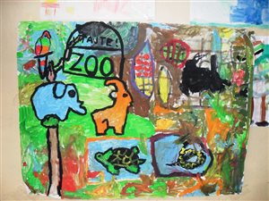 koláž zoo